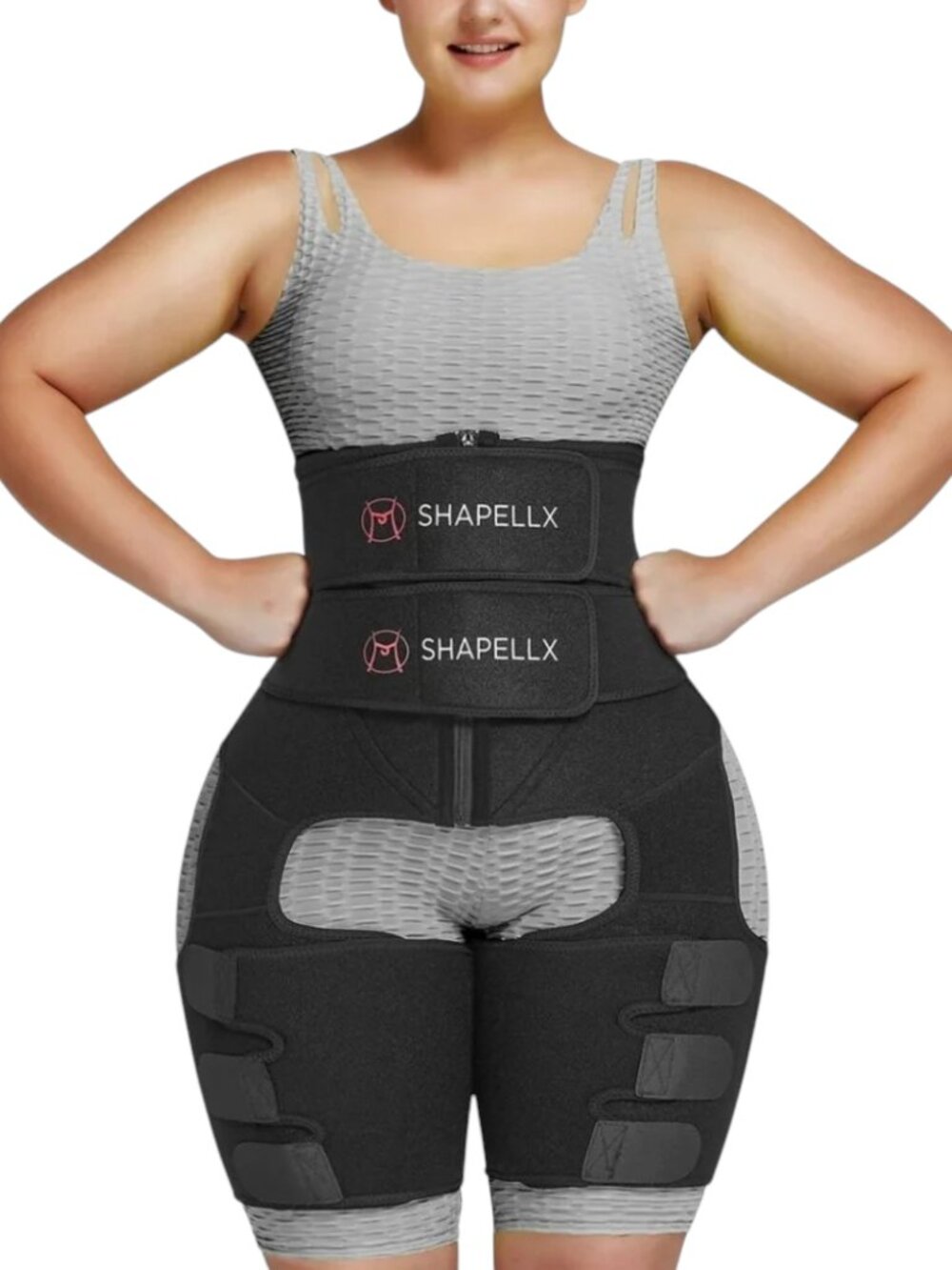 Thermo Fat Burner Neoprene 3-in-1 Waist & Thigh Trimmer Butt Lift Body Sculptor